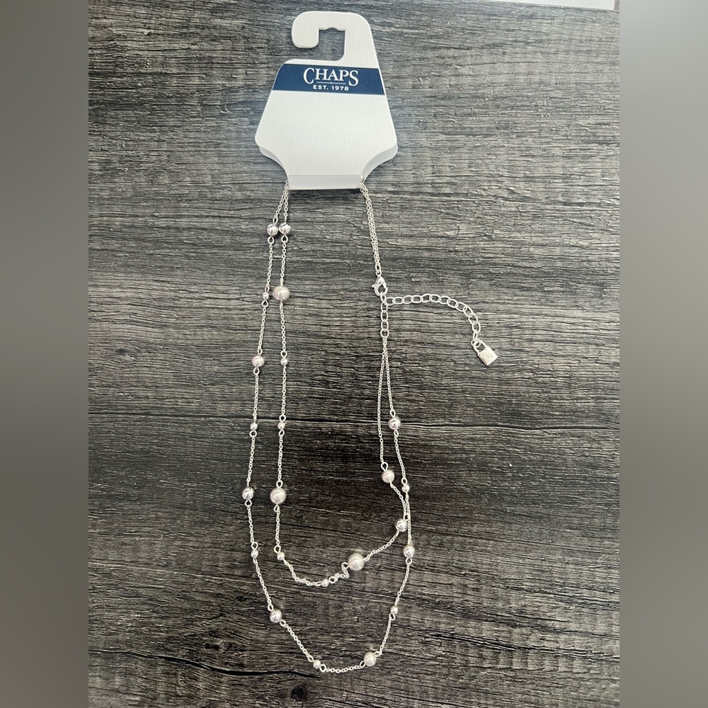 Chaps Silver Layered Necklace - Picture 2 of 3